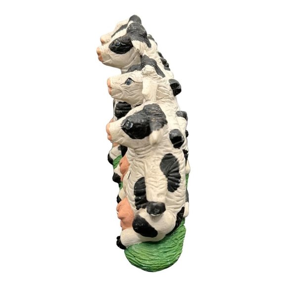 Nowell's Inc. 1993 Vintage Ceramic Cows Posing Mold Figurine - Picture 6 of 11